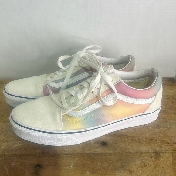 Vans old skool aura shift sneakers low top skater shoes colorful rainbow - Picture 1 of 8
